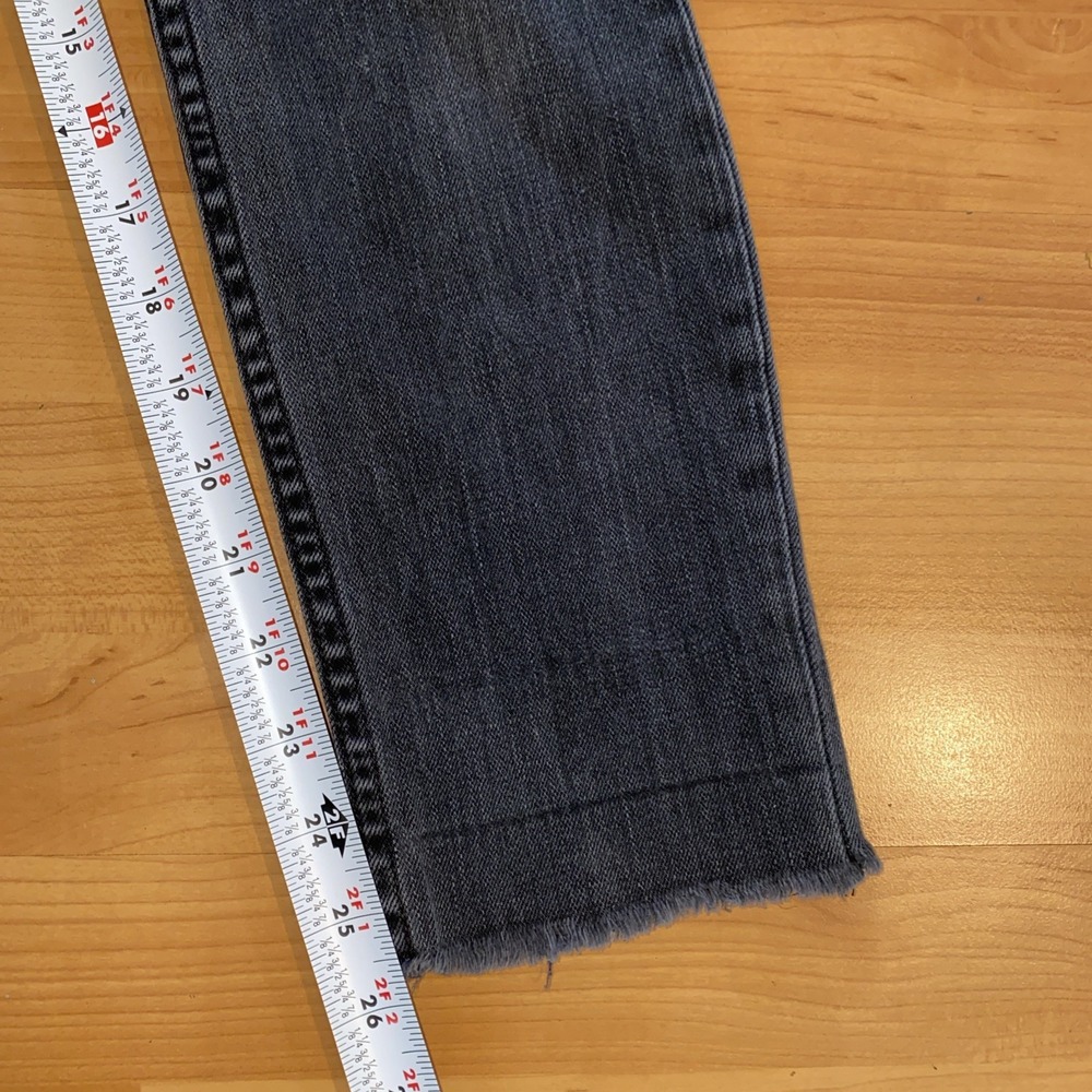 Reformation Jeans Serena High Rise Skinny Crop‎ Black Wash Denim Size 26 - Picture 6 of 10